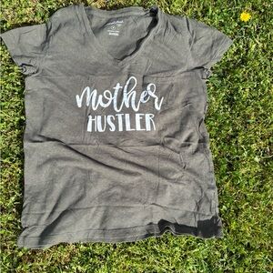 Women's Charcoal 'Mother Hustler' Tee